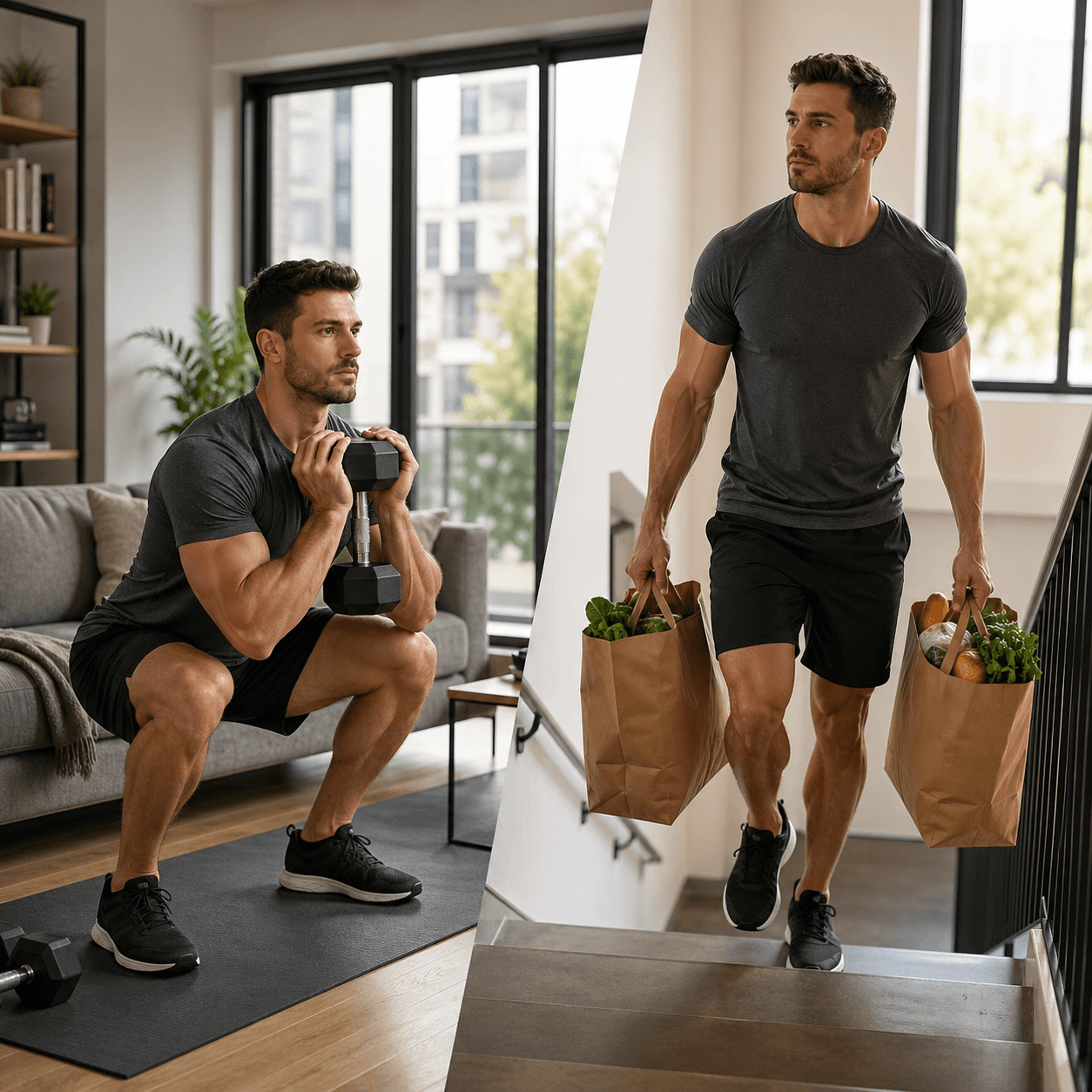 Ćwiczenia fitness w domu i aktywność w codziennym życiu